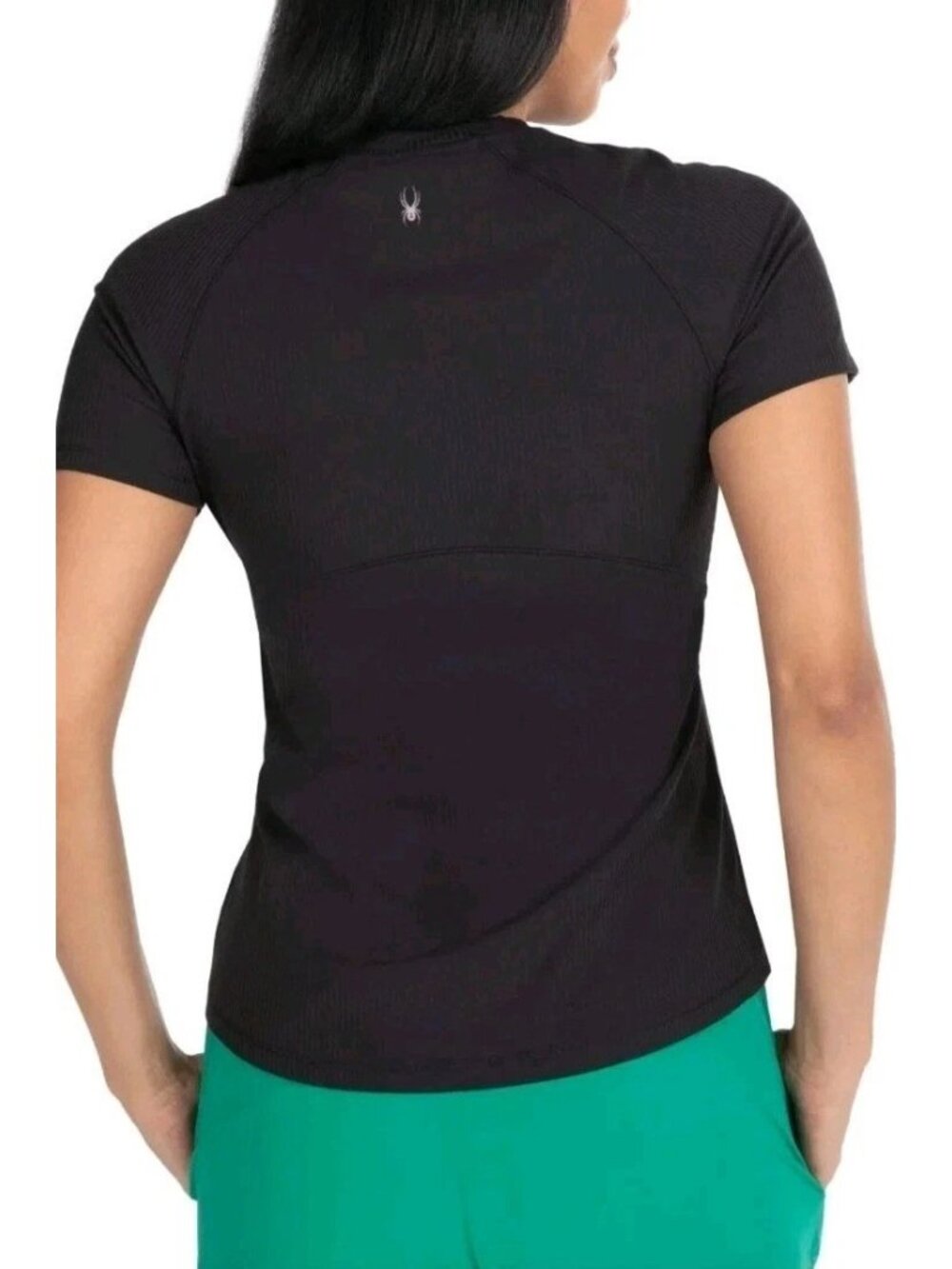 Spyder Active Women's XL Black Performance T-Shirt With UPF 50+  L1463 - Picture 2 of 11